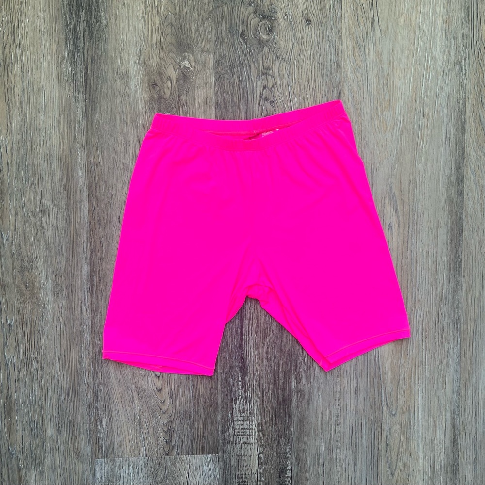 NWT Limited Edition Skims Fits Everybody Biker Shorts in Neon Pink - Picture 5 of 6